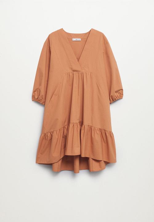 MANGO - Dress pome-h - medium orange