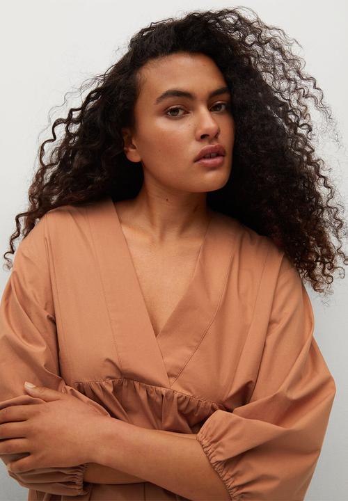 MANGO - Dress pome-h - medium orange