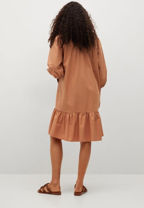 MANGO - Dress pome-h - medium orange
