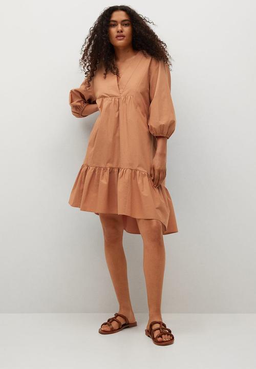 MANGO - Dress pome-h - medium orange