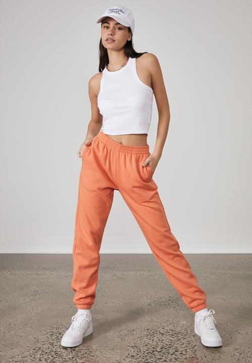 Factorie - Classic trackpant - orange persimmon