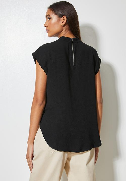 Superbalist - Grown on sleeve t-shirt shell - black