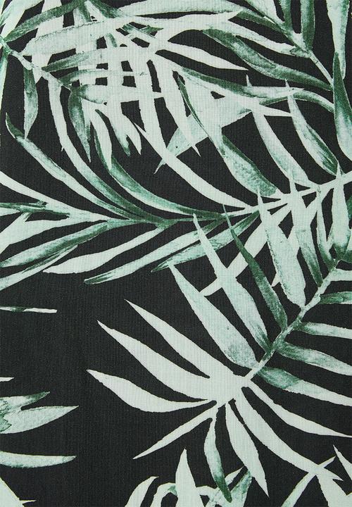 Superbalist - Printed pull on shorts - dark based palm