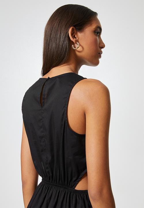 Superbalist - Fit & flare with cutout detail - black