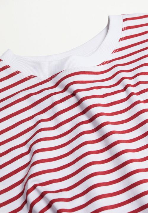 MANGO - T-shirt picasa - dark red