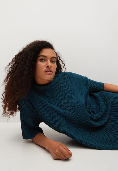 MANGO - Dress wild-h - navy