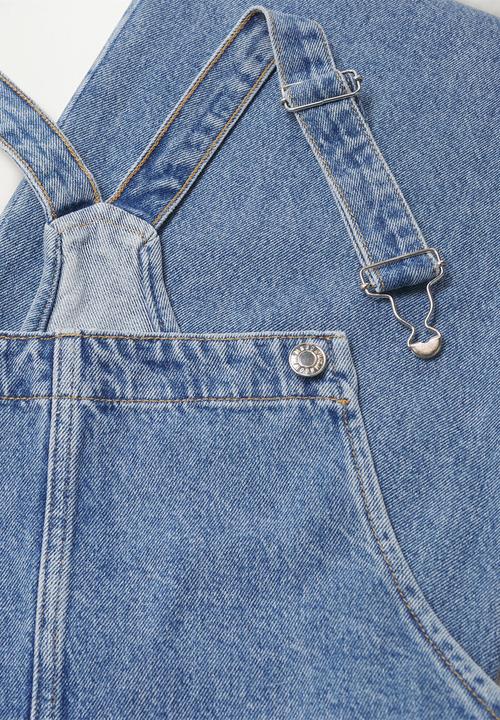MANGO - Dungarees ares - blue