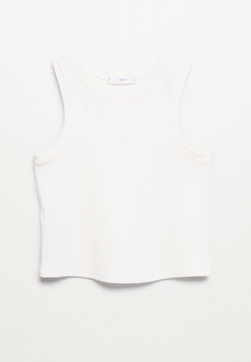MANGO - Top evie - white