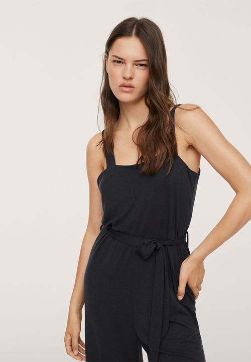 MANGO - Jumpsuit ray-h - charcoal
