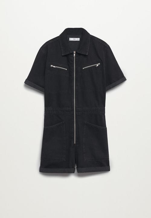 MANGO - Playsuit alma - black