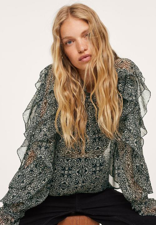 MANGO - Blouse grace - black