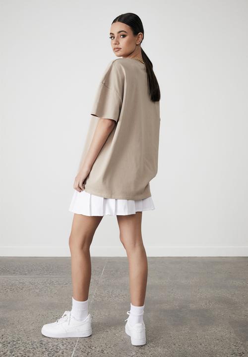 Factorie - Original relaxed graphic tee - brown mushroom