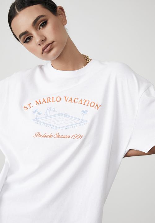 Factorie - Original relaxed graphic tee - white