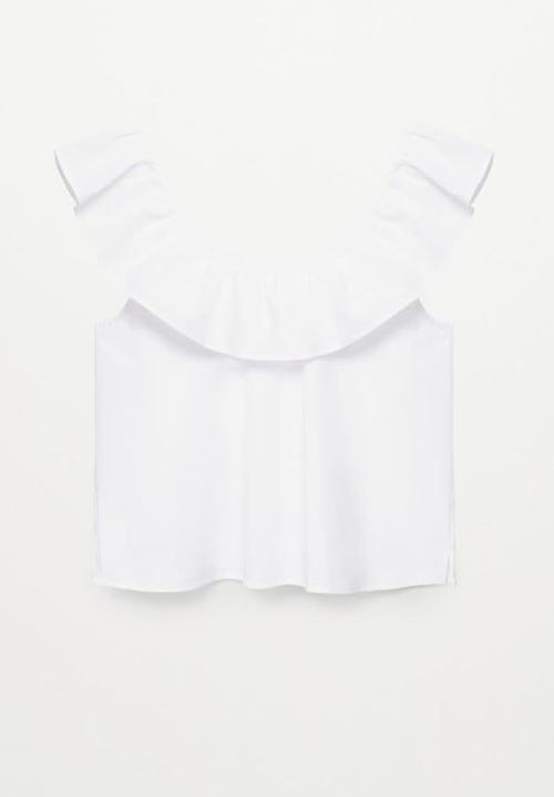 MANGO - Top pop - white