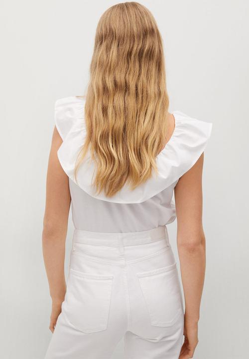 MANGO - Top pop - white