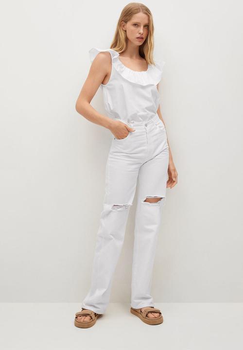 MANGO - Top pop - white