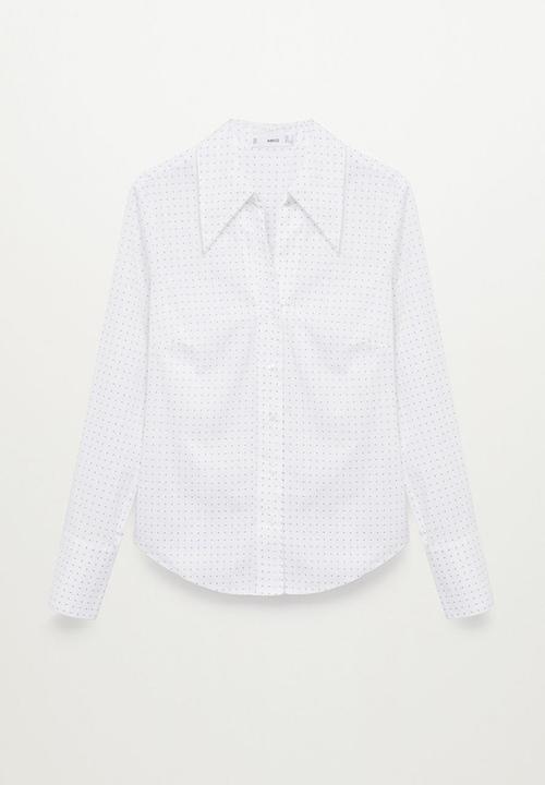 MANGO - Shirt strechip-h - white