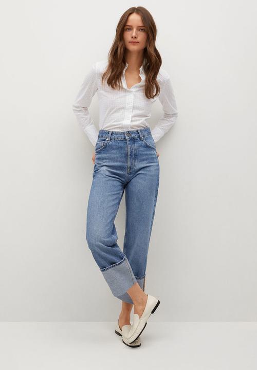 MANGO - Shirt strechip-h - white