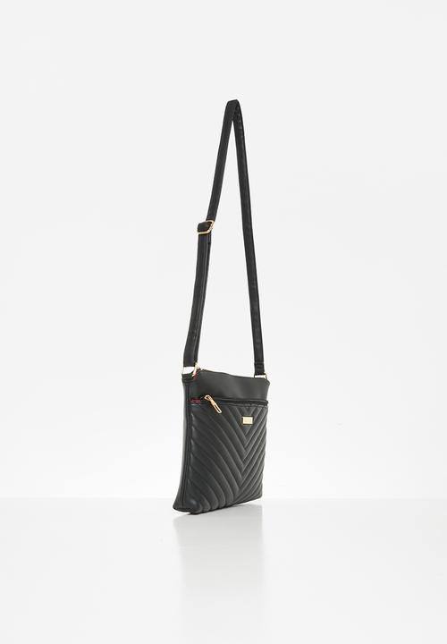 Pierre Cardin - Tamsyn chevrolet quilt crossbody - black