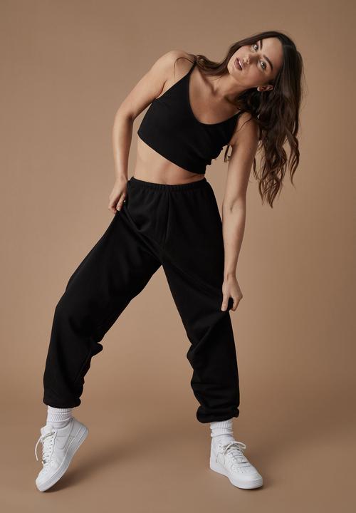 Factorie - Rib v-neck tank - black