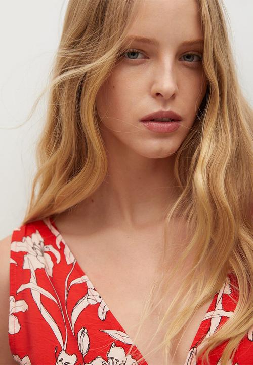 MANGO - Dress becca - red