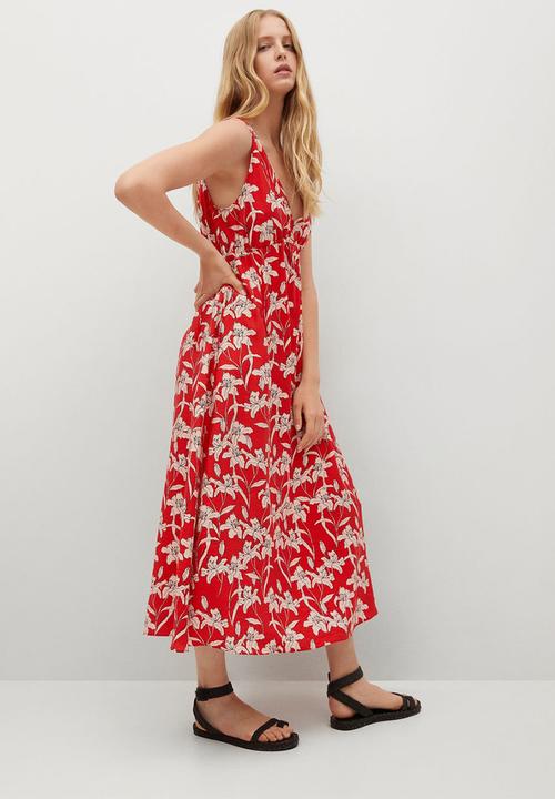 MANGO - Dress becca - red