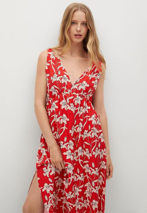MANGO - Dress becca - red