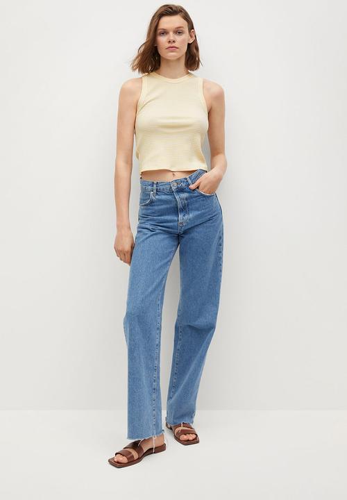 MANGO - T-shirt rita - yellow