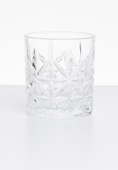 Excellent Houseware - Crista drinking glass set of 4- clear