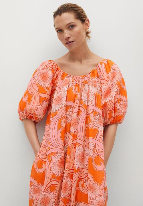 MANGO - Dress anita - orange