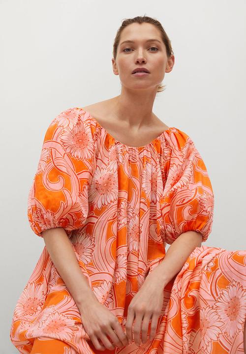 MANGO - Dress anita - orange