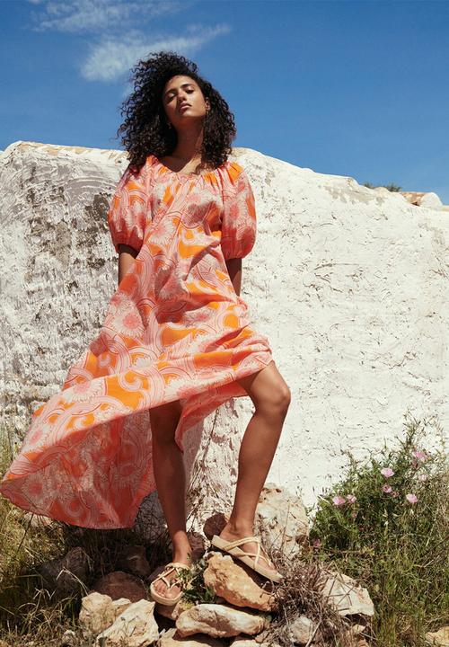 MANGO - Dress anita - orange