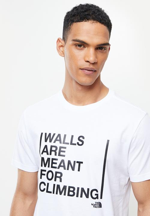 The North Face - Short sleeve walls are for climbing tee - white