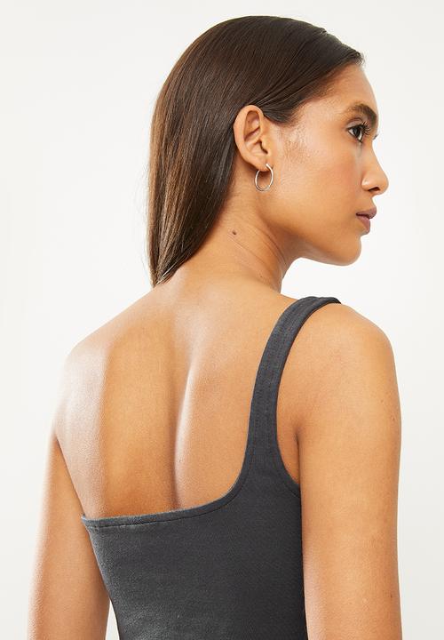 Nike - Nike Air Asymmetrical Tank - charcoal