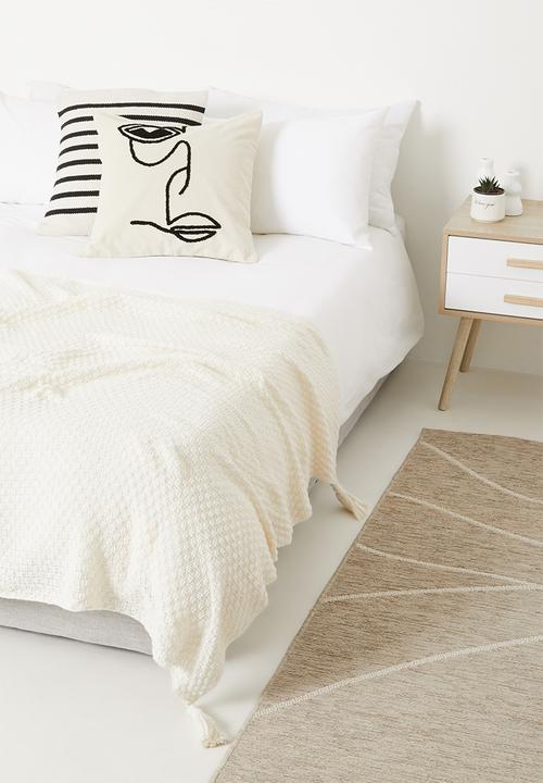 Sixth Floor - Super soft knit throw - cream