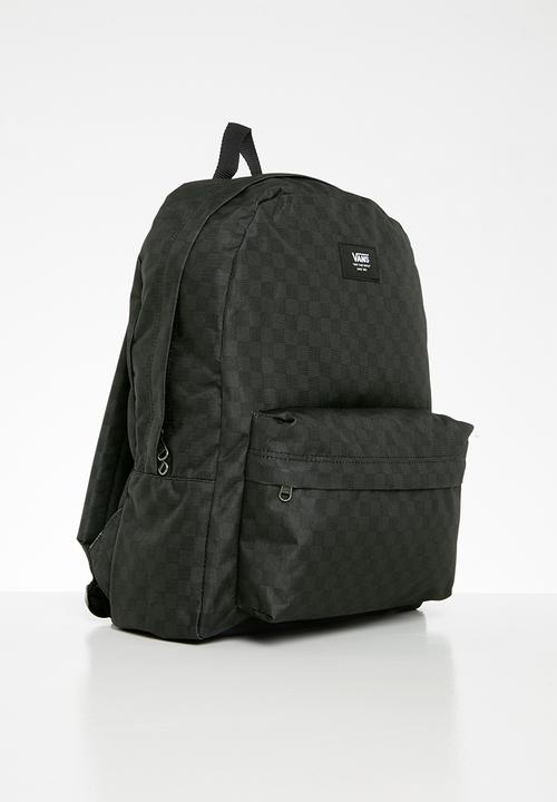 Vans - Old skool check backpack - black & charcoal