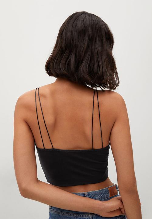 MANGO - Top manita - black
