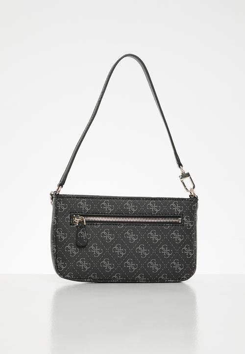 GUESS - Vikky top zip shoulder bag - coal