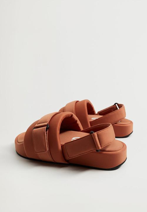MANGO - Gery sandal - medium orange