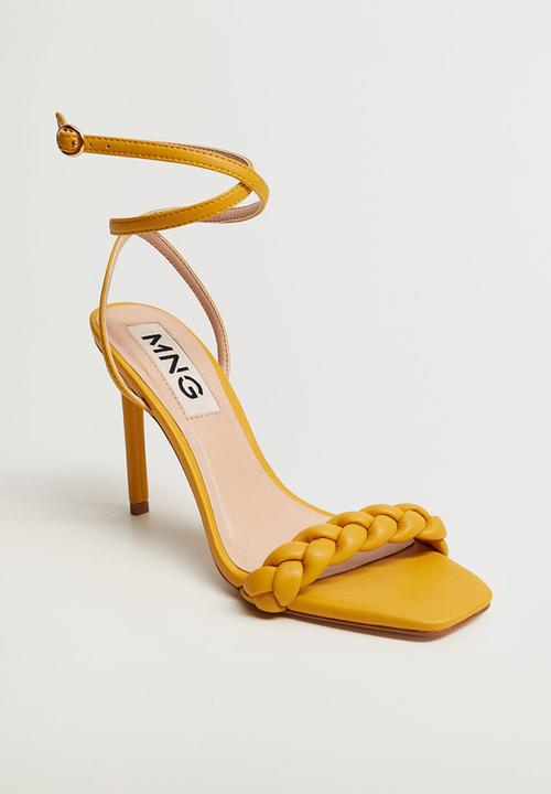 MANGO - Tren heel - medium yellow