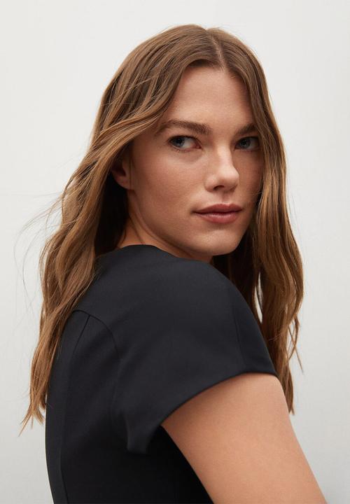 MANGO - Dress cofi-a - black