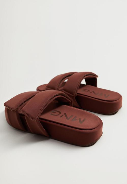MANGO - Melanie sandal - dark brown