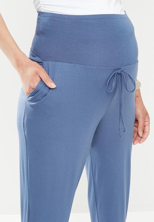 edit Maternity - Drop crotch jogger - blue