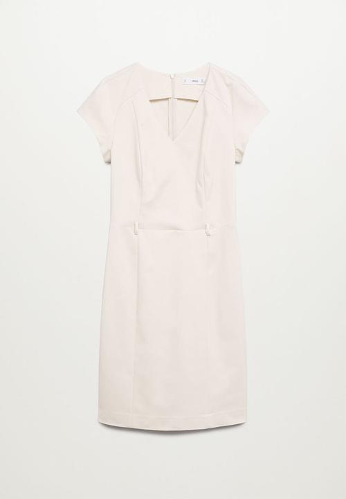 MANGO - Dress cofi-a - light beige