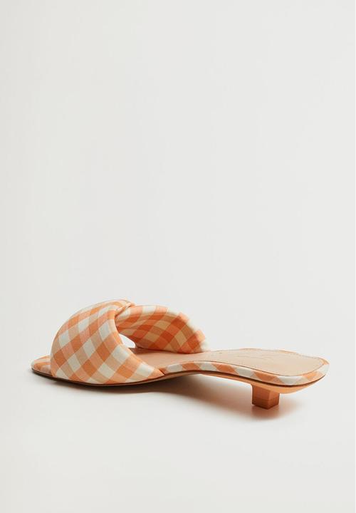MANGO - Pillow sandal - pastel orange