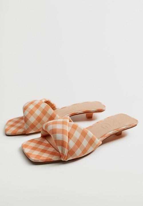 MANGO - Pillow sandal - pastel orange