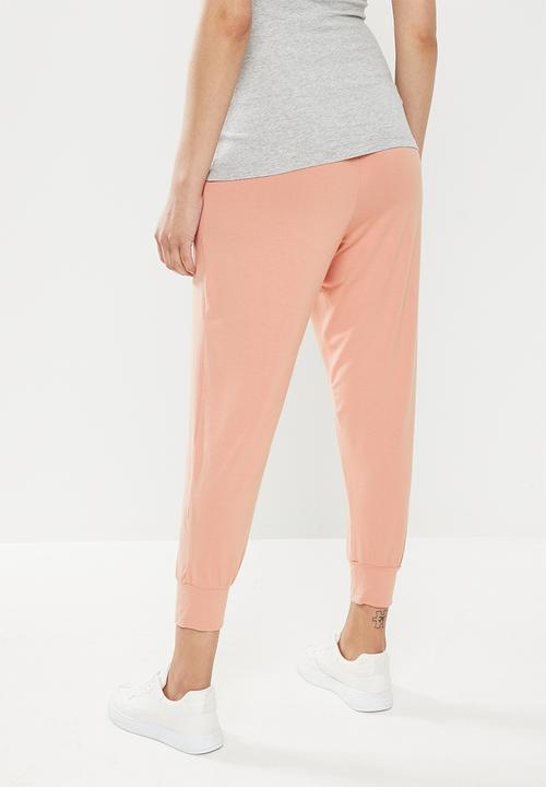 edit Maternity - Drop crotch jogger - blush
