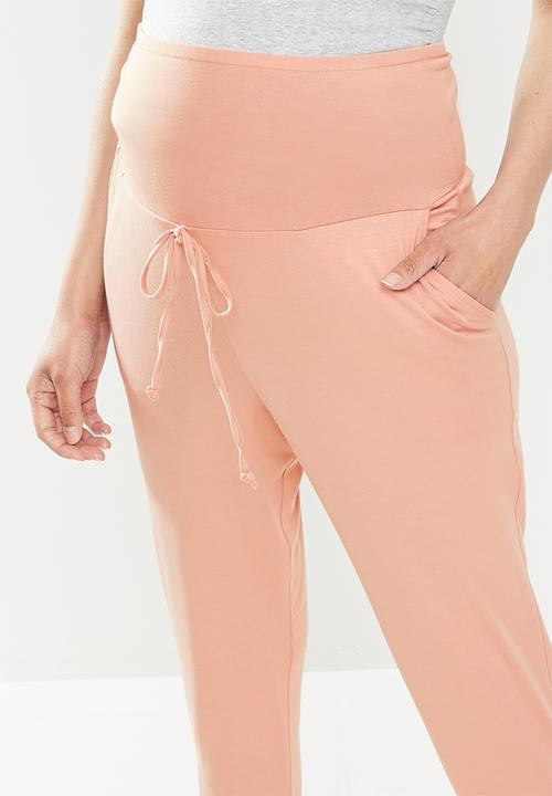 edit Maternity - Drop crotch jogger - blush