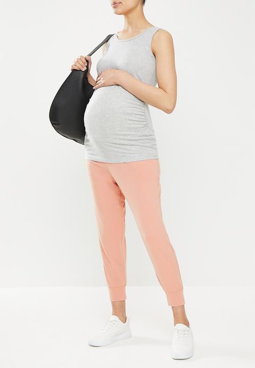 edit Maternity - Drop crotch jogger - blush