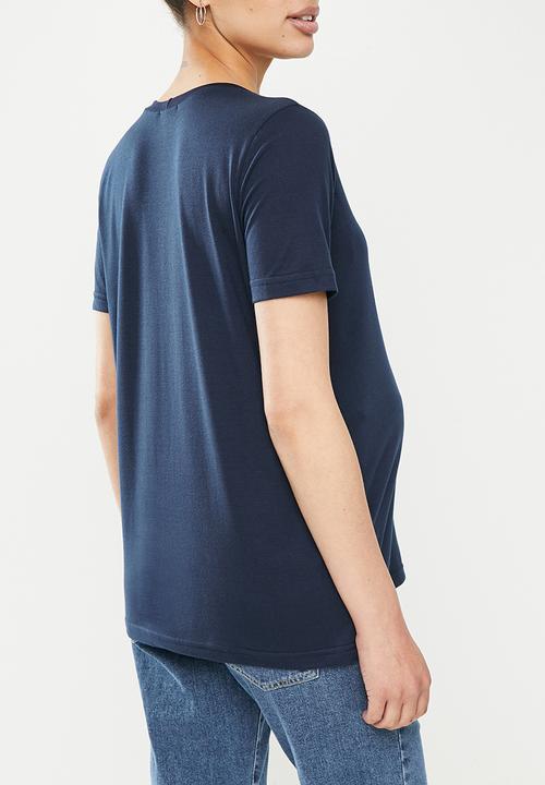 edit Maternity - Maternity 2-pack short sleeve tee - navy & white